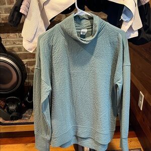 RBX Men's Textured Gray Turtleneck Sweater